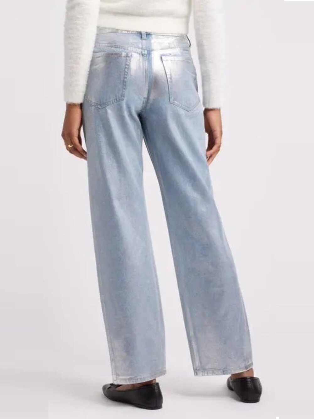 BP. Shine High-Waist Straight-Leg Jeans